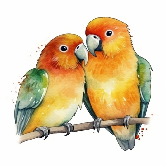 Love Bird Parrot Vinyl Decal Sticker for Car, Laptop, Tumbler and more # 003933