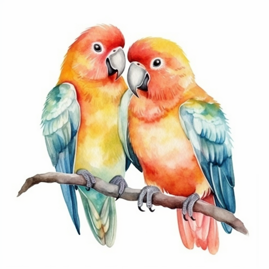 Love Bird Parrot Vinyl Decal Sticker for Car, Laptop, Tumbler and more # 003937