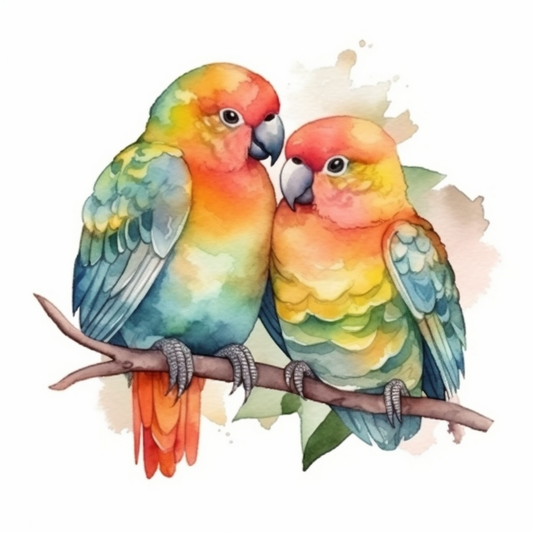 Love Bird Parrot Vinyl Decal Sticker for Car, Laptop, Tumbler and more # 003941