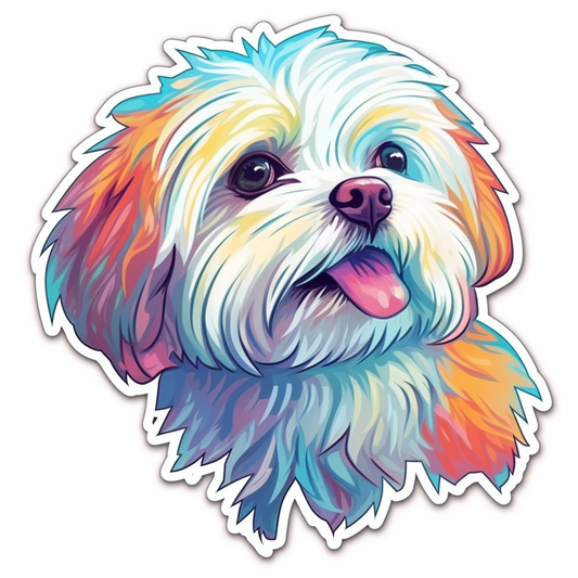 Maltese Dog Vinyl Decal Sticker for Car, Laptop, Tumbler and more # 007005