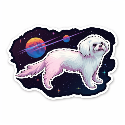 Maltese Dog Vinyl Decal Sticker for Car, Laptop, Tumbler and more # 007544