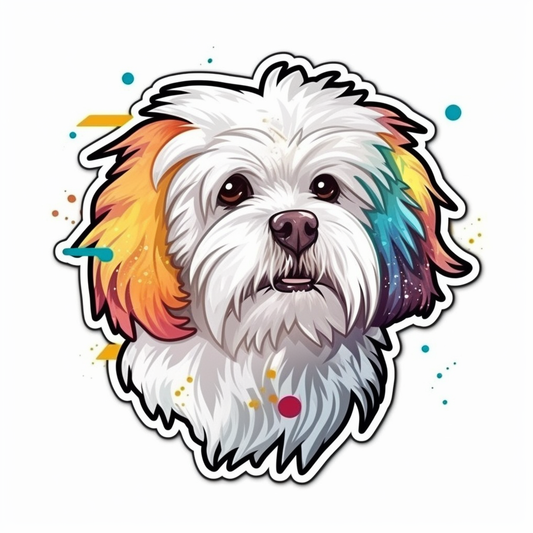 Maltese Dog Vinyl Decal Sticker for Car, Laptop, Tumbler and more # 007547