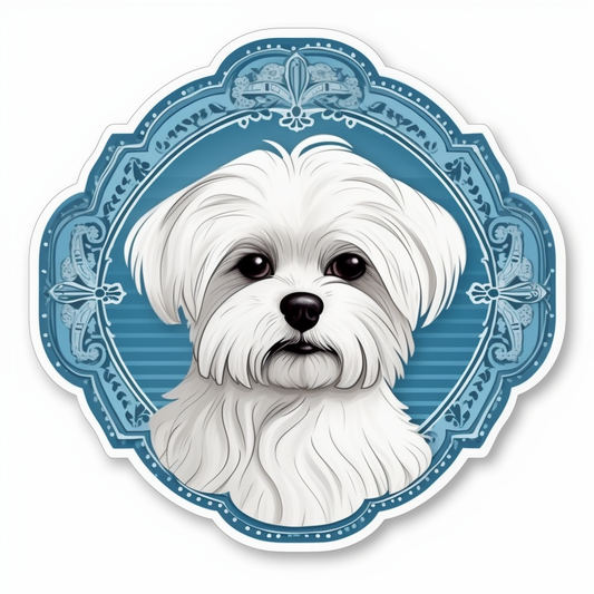 Maltese Dog Vinyl Decal Sticker for Car, Laptop, Tumbler and more # 006998