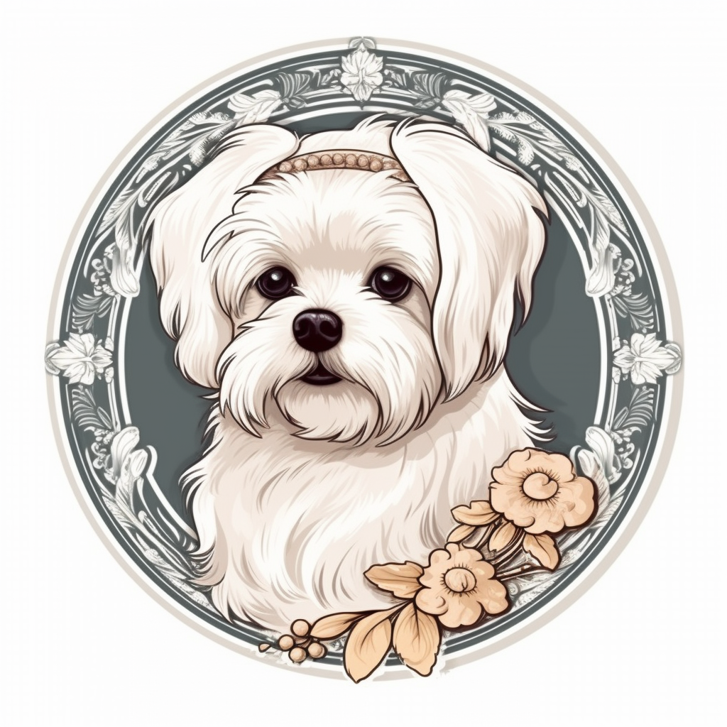 Maltese Dog Vinyl Decal Sticker for Car, Laptop, Tumbler and more # 006999