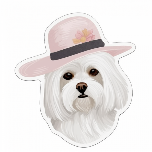 Maltese Dog Vinyl Decal Sticker for Car, Laptop, Tumbler and more # 007539