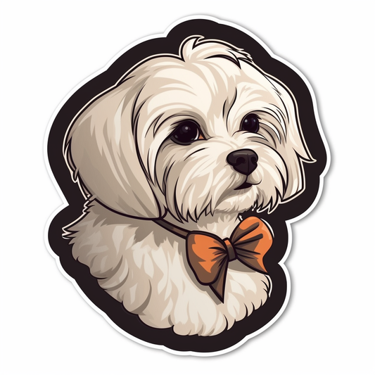 Maltese Dog Vinyl Decal Sticker for Car, Laptop, Tumbler and more # 007542