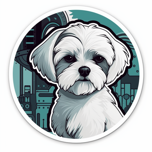Maltese Dog Vinyl Decal Sticker for Car, Laptop, Tumbler and more # 007543