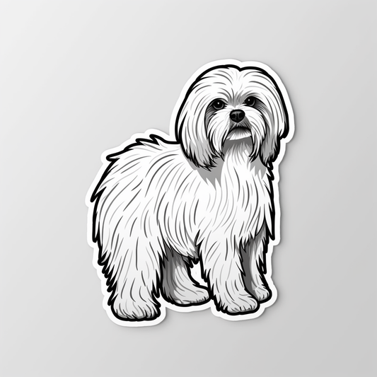 Maltese Dog Vinyl Decal Sticker for Car, Laptop, Tumbler and more # 007552
