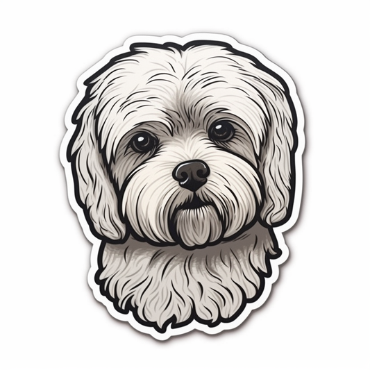 Maltese Dog Vinyl Decal Sticker for Car, Laptop, Tumbler and more # 007541