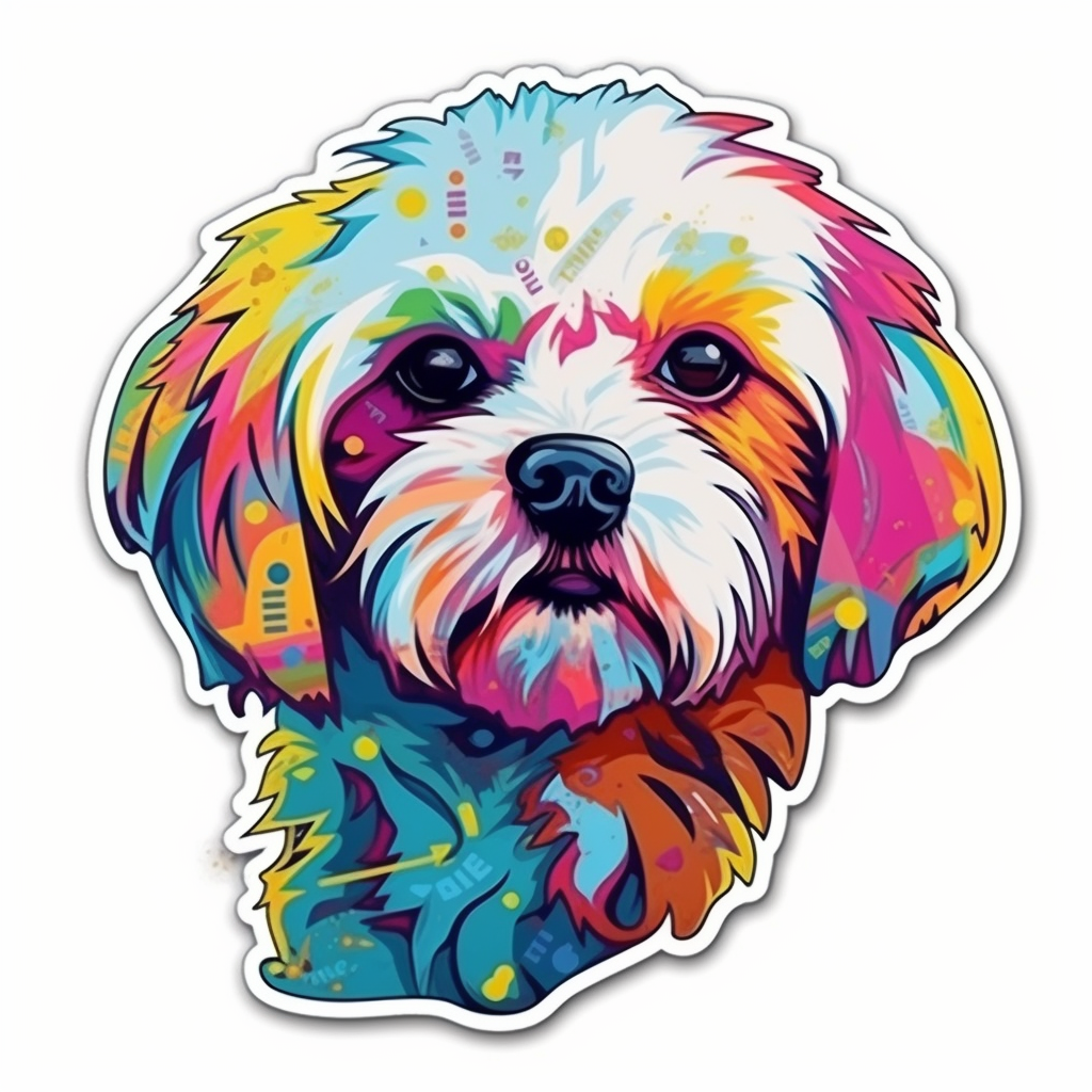 Maltese Dog Vinyl Decal Sticker for Car, Laptop, Tumbler and more # 007018