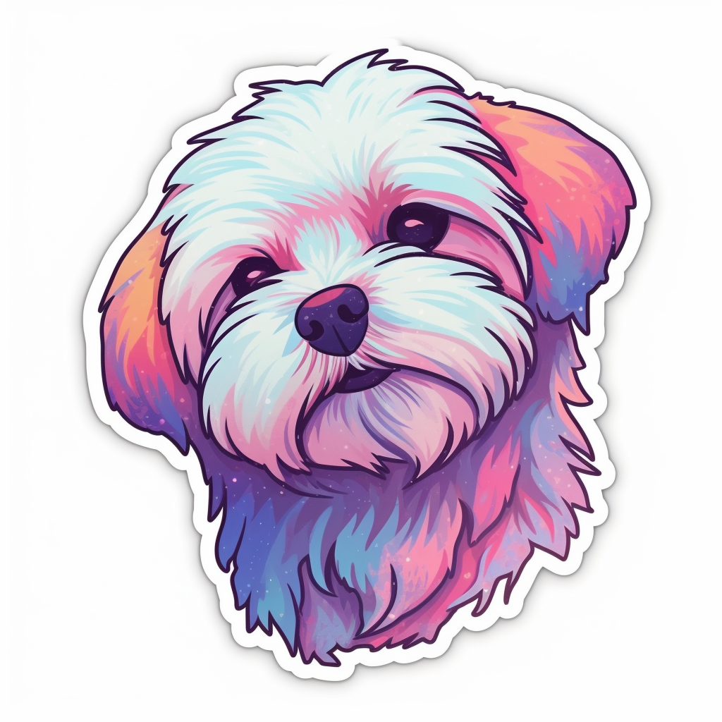 Maltese Dog Vinyl Decal Sticker for Car, Laptop, Tumbler and more # 007032