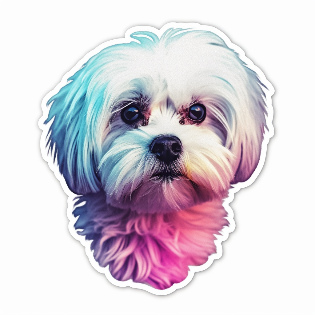 Maltese Dog Vinyl Decal Sticker for Car, Laptop, Tumbler and more # 007019