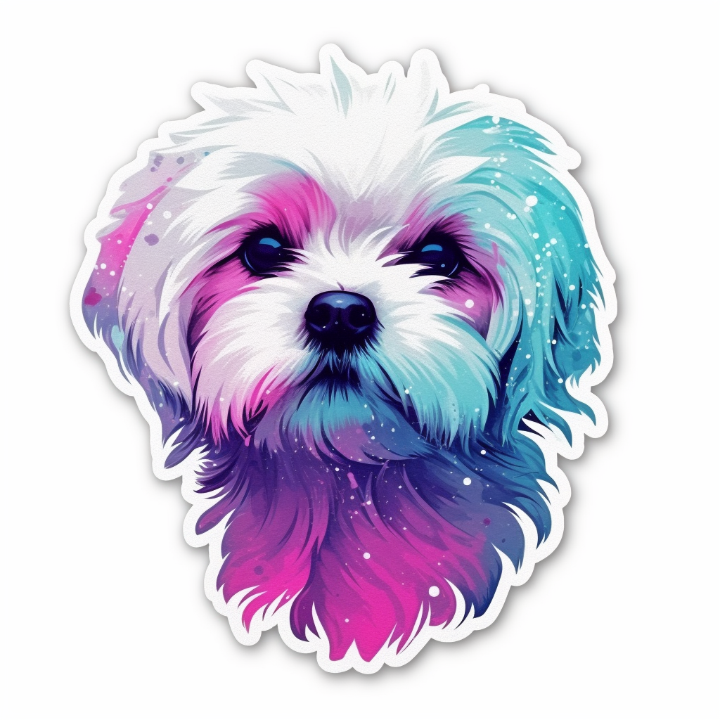 Maltese Dog Vinyl Decal Sticker for Car, Laptop, Tumbler and more # 007020