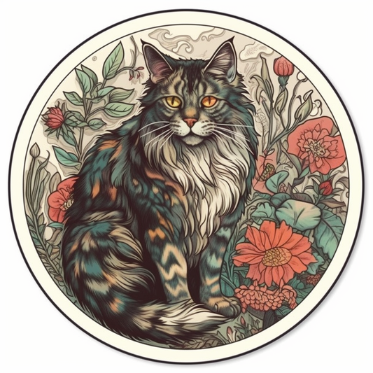 Norwegian Forest Cat Vinyl Decal Sticker for Car, Laptop, Tumbler and more # 007977