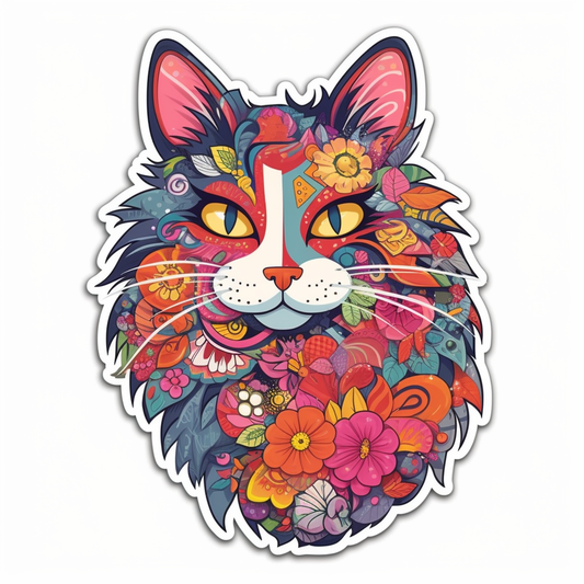 Norwegian Forest Cat Vinyl Decal Sticker for Car, Laptop, Tumbler and more # 008006
