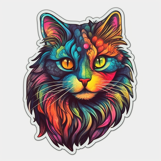 Norwegian Forest Cat Vinyl Decal Sticker for Car, Laptop, Tumbler and more # 008002