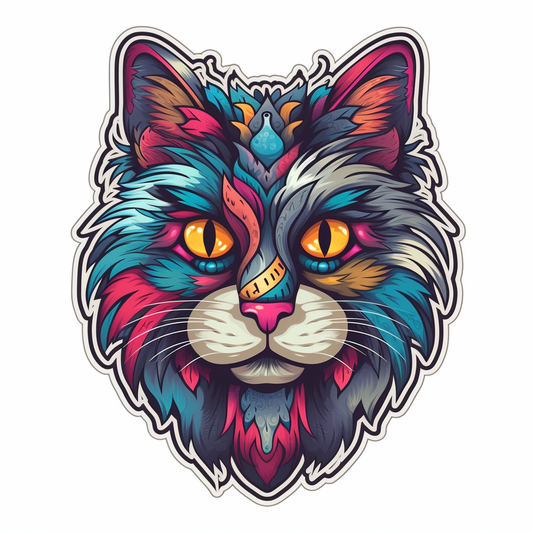 Norwegian Forest Cat Vinyl Decal Sticker for Car, Laptop, Tumbler and more # 008020