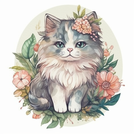 Norwegian Forest Cat Vinyl Decal Sticker for Car, Laptop, Tumbler and more # 008005