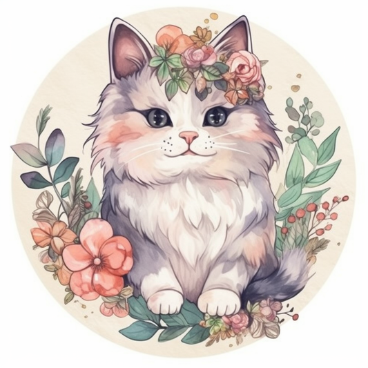 Norwegian Forest Cat Vinyl Decal Sticker for Car, Laptop, Tumbler and more # 007995