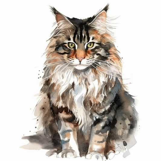 Norwegian Forest Cat Vinyl Decal Sticker for Car, Laptop, Tumbler and more # 008024