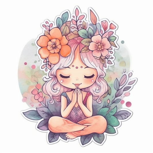 Yoga Om Vinyl Decal Sticker for Car, Laptop, Tumbler and more # 008369