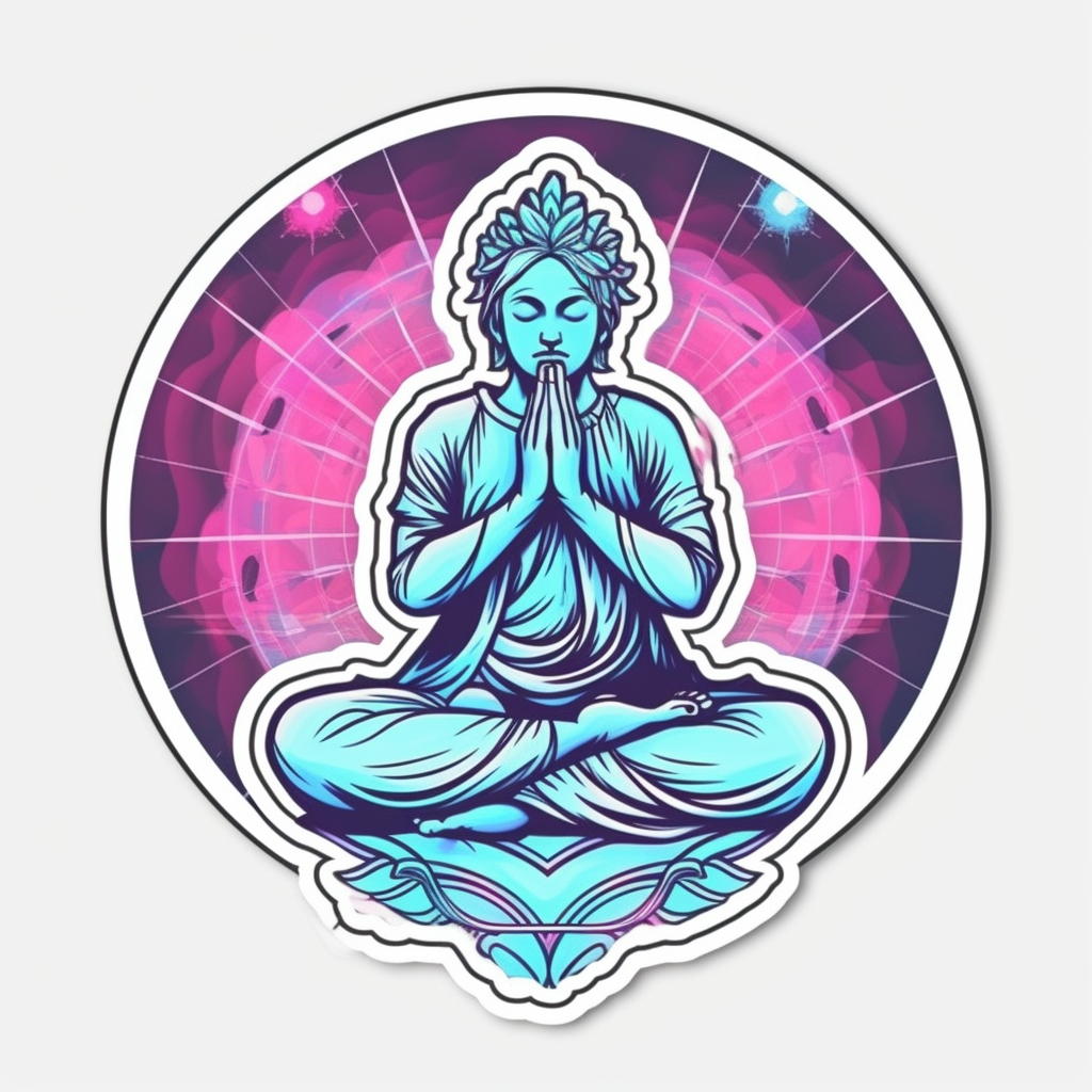 Yoga Om Vinyl Decal Sticker for Car, Laptop, Tumbler and more # 008368