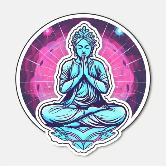 Yoga Om Vinyl Decal Sticker for Car, Laptop, Tumbler and more # 008368