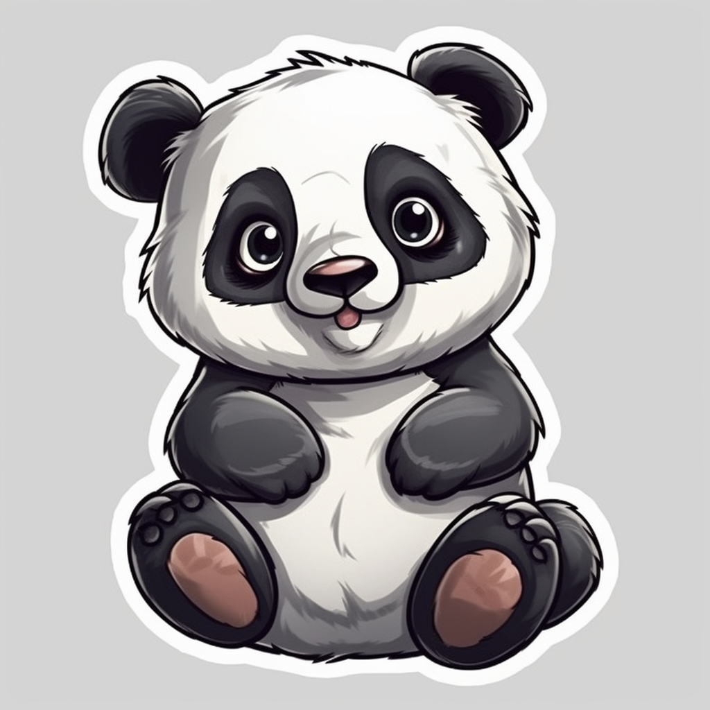 Panda Vinyl Decal Sticker for Car, Laptop, Tumbler and more # 006908