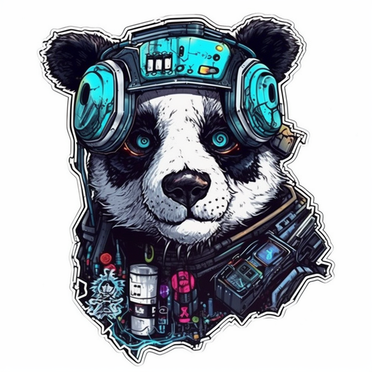 Panda Vinyl Decal Sticker for Car, Laptop, Tumbler and more # 006920
