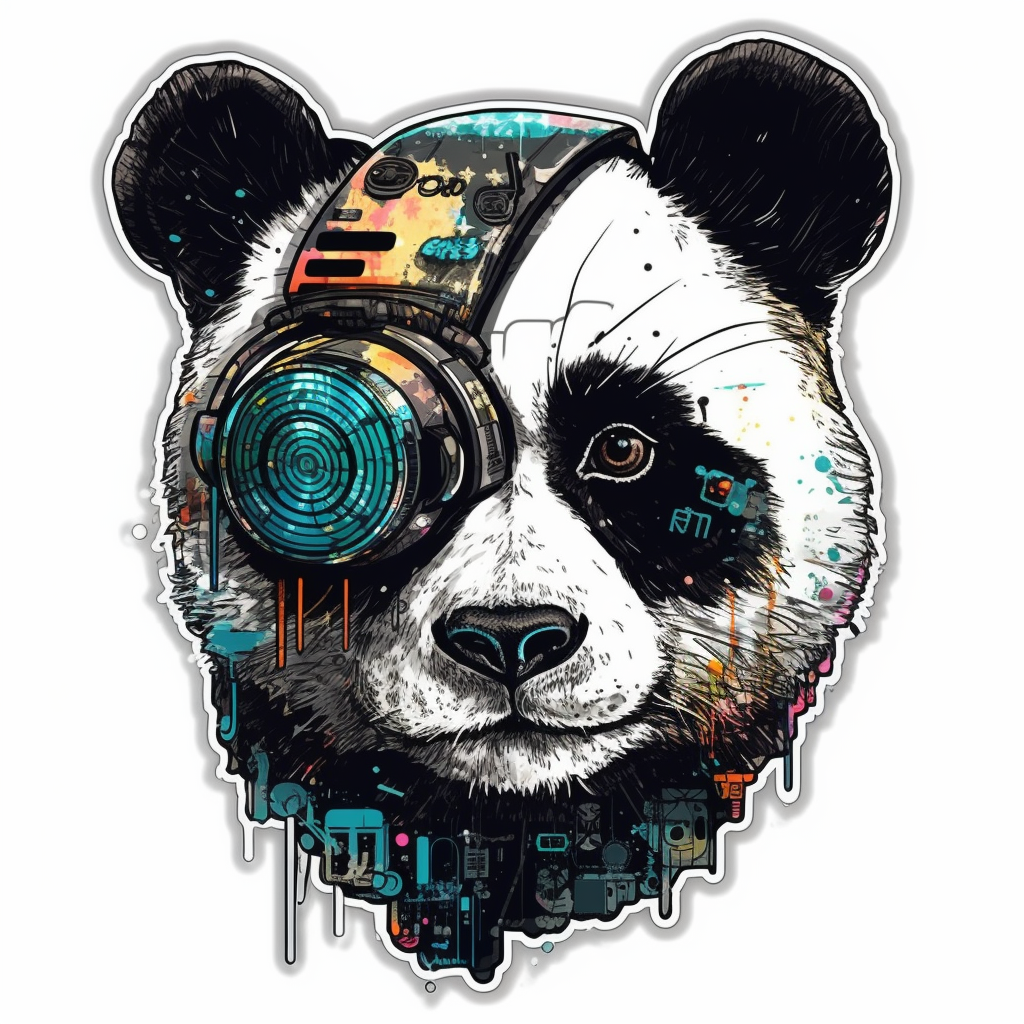 Panda Vinyl Decal Sticker for Car, Laptop, Tumbler and more # 006921