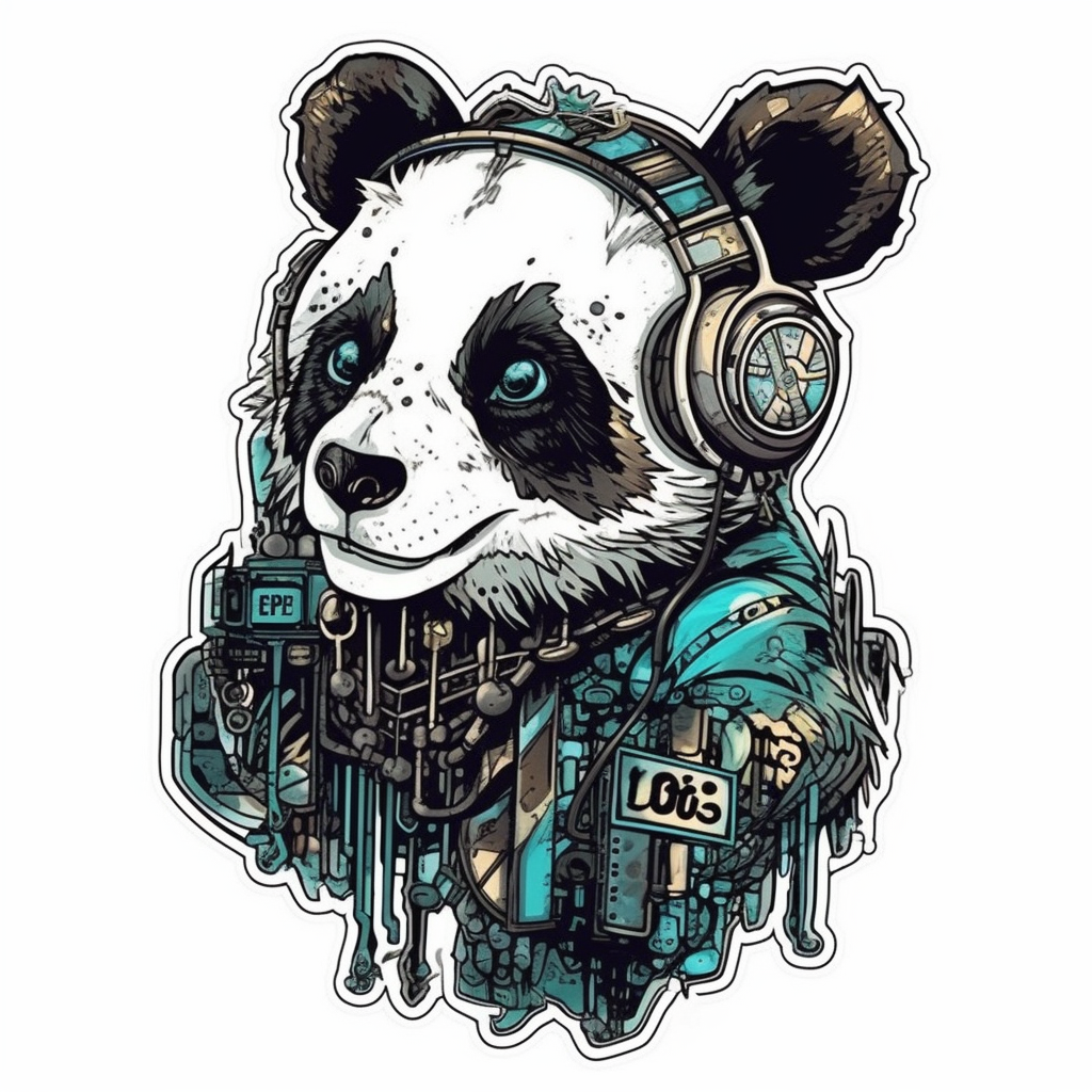 Panda Vinyl Decal Sticker for Car, Laptop, Tumbler and more # 006918