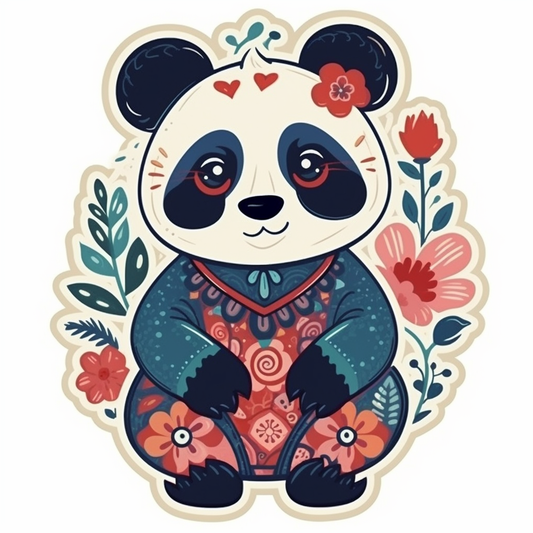 Panda Vinyl Decal Sticker for Car, Laptop, Tumbler and more # 006942