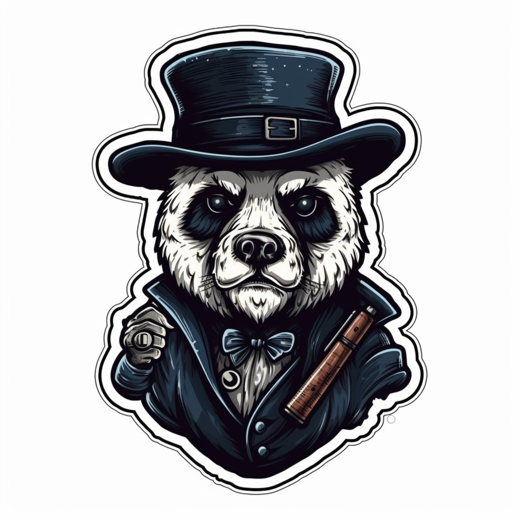 Panda Vinyl Decal Sticker for Car, Laptop, Tumbler and more # 006934