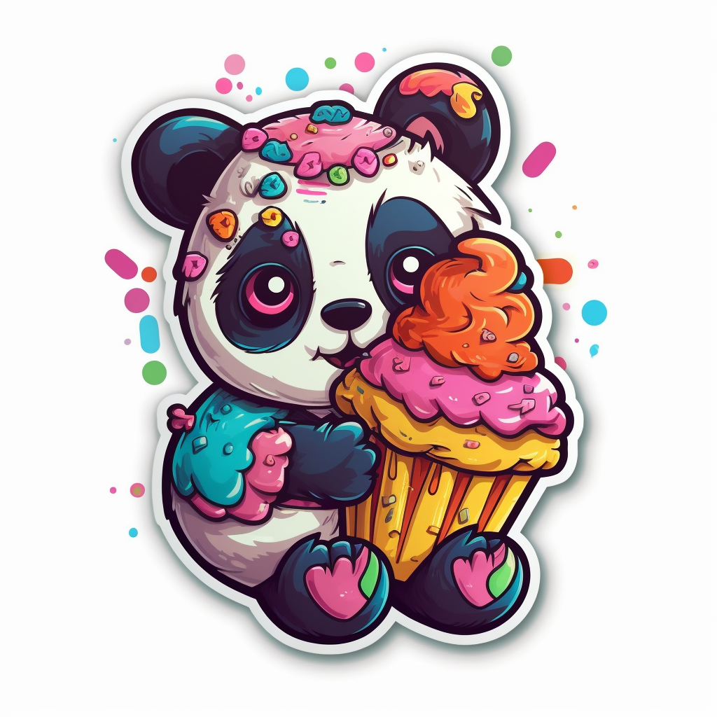 Panda Vinyl Decal Sticker for Car, Laptop, Tumbler and more # 006952