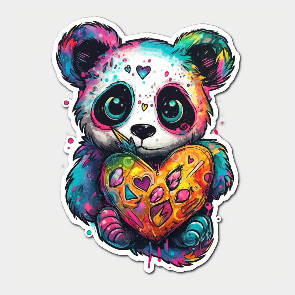 Panda Vinyl Decal Sticker for Car, Laptop, Tumbler and more # 006955