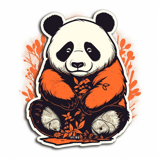 Panda Vinyl Decal Sticker for Car, Laptop, Tumbler and more # 006958