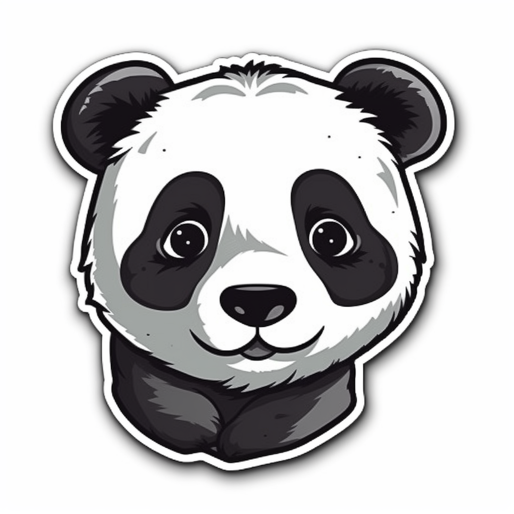 Panda Vinyl Decal Sticker for Car, Laptop, Tumbler and more # 006953
