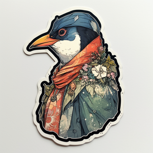 Penguin Vinyl Decal Sticker for Car, Laptop, Tumbler and more # 00375