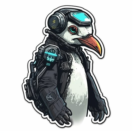 Penguin Vinyl Decal Sticker for Car, Laptop, Tumbler and more # 00338