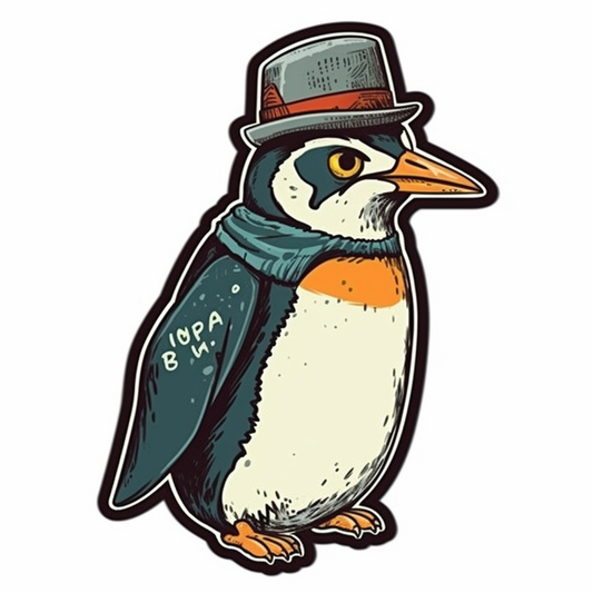 Penguin Vinyl Decal Sticker for Car, Laptop, Tumbler and more # 00353