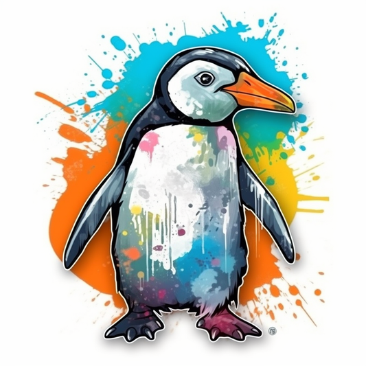 Penguin Vinyl Decal Sticker for Car, Laptop, Tumbler and more # 00349