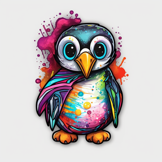 Penguin Vinyl Decal Sticker for Car, Laptop, Tumbler and more # 00354