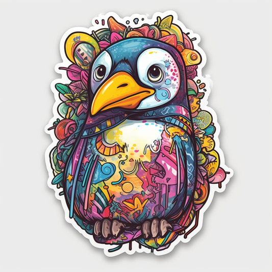 Penguin Vinyl Decal Sticker for Car, Laptop, Tumbler and more # 00363