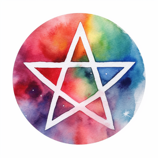 Pentagram A five-pointed star Vinyl Decal Sticker for Car, Laptop, Tumbler and more # 008347