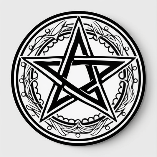 Pentagram A five-pointed star Vinyl Decal Sticker for Car, Laptop, Tumbler and more # 008350