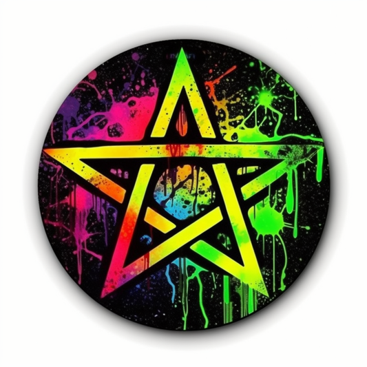 Pentagram A five-pointed star Vinyl Decal Sticker for Car, Laptop, Tumbler and more # 008356