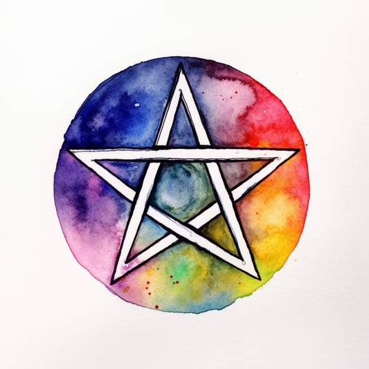 Pentagram A five-pointed star Vinyl Decal Sticker for Car, Laptop, Tumbler and more # 008354
