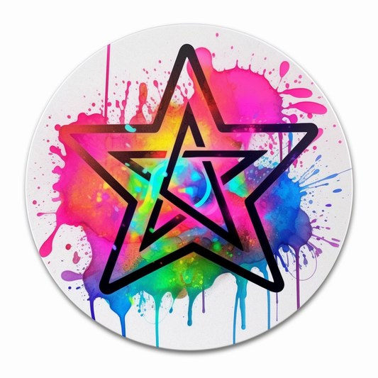 Pentagram A five-pointed star Vinyl Decal Sticker for Car, Laptop, Tumbler and more # 008353