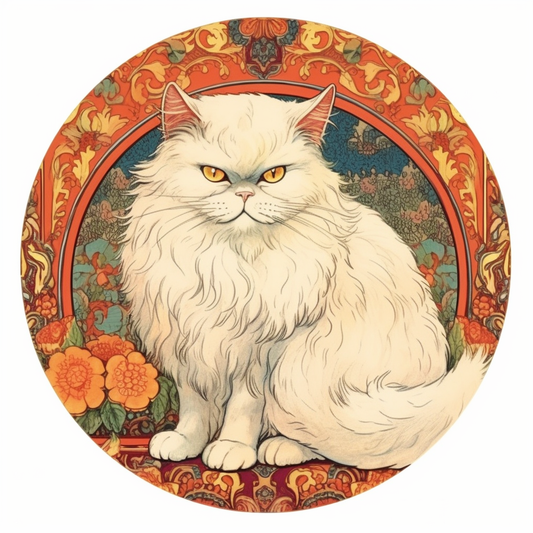 Persian Cat Vinyl Decal Sticker for Car, Laptop, Tumbler and more # 004193