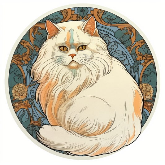 Persian Cat Vinyl Decal Sticker for Car, Laptop, Tumbler and more # 004190